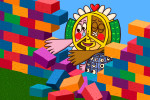 Peace Being Knocks Down the Wall - Computer graphic - 2009