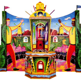"Ark of Triumph" - Large painted wooden construction