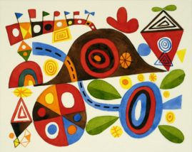"Garland of Hat" Ink jet print on paper