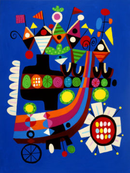 "Juggle" print by Rodney Alan Greenblat