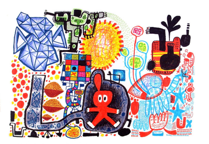 Journey With Revelation - Marker on Paper 2003