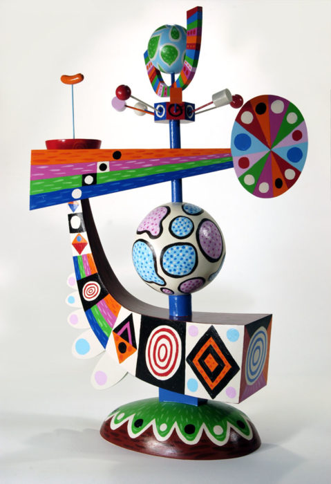 Comet - Acrylic on wood and ceramic, 2005