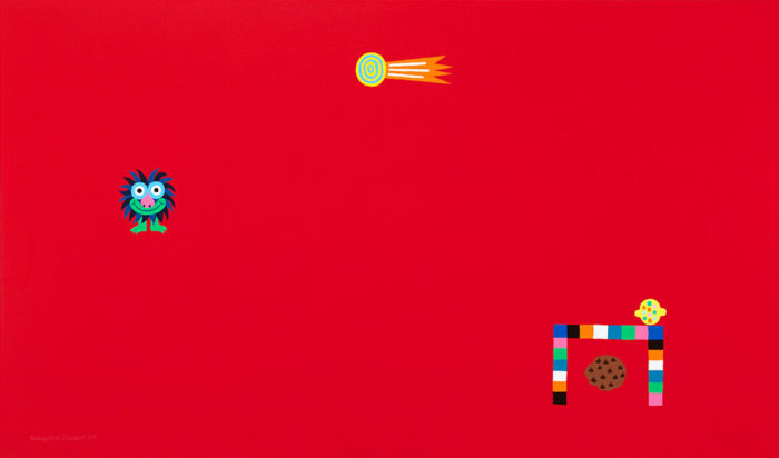 Comet Caper - Acrylic on canvas - 32 x 54 inches