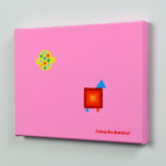 Mini Canvas Print - Minimalist Artwork "Mobile Lemon"