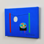 Mini Canvas Print - Minimalist Artwork "Yard Party"