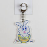 Thunder Bunny Acrylic Keychain - Egg
