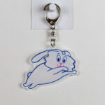 Thunder Bunny Acrylic Keychain - Flying