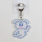 Thunder Bunny Acrylic Keychain - Waving