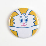 Thunder Bunny Pin Badge - Gold